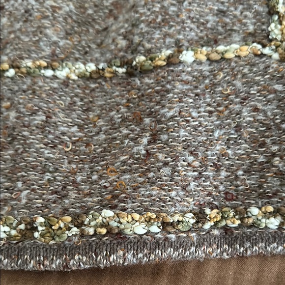 Coldwater Creek Brown Sequin Embellished Cropped Jacket - Picture 9 of 12